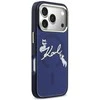 Dėklas Karl Lagerfeld IML Choupettes Karl Script Logo MagSafe Case for iPhone 17 Pro Max - Mėlyna