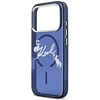 Dėklas Karl Lagerfeld IML Choupettes Karl Script Logo MagSafe Case for iPhone 17 Pro Max - Mėlyna