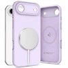 „Tech-Protect“ silikoninis „MagSafe“ dėklas, skirtas „iPhone 17 Air“ – Violetinė