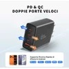 Tech-Protect NC120W-GAN 4-Port laidinis įkroviklis PD 120W / QC3.0 juodos spalvos