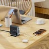 Tech-Protect DC160W-GAN 6-Port stalinis įkroviklis PD 160W / QC3.0 juodos spalvos