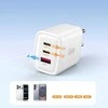 Tech-Protect NCA65W-GAN 3 prievadų tinklo įkroviklis PD 65W / QC3.0 Baltas