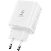Tech-Protect NCA65W-GAN 3 prievadų tinklo įkroviklis PD 65W / QC3.0 Baltas