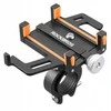 Telefono laikiklis aliumininis 55–100 mm, oranžinis Rockbros