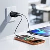 Joyroom JR-TG7 33W USB-A + USB-C sieninis įkroviklis su 60W USB-C į USB-C 1m laidu - Juodas