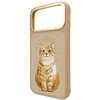 „Nimmy Lucky Fashion Cat“ „MagSafe“ dėklas, skirtas „iPhone 17 Pro“ – ruda