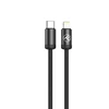 Tellur Minimalist USB-C į Lightning kabelis, 3A, 1 m, juodas