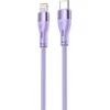 Tellur silikoninis USB-C į Lightning laidas PD 30 W, 1 m, violetinis