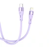 Tellur silikoninis USB-C į Lightning laidas PD 30 W, 1 m, violetinis
