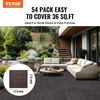 VEVOR Terasos plytelės 54 vnt. 30x30 cm
