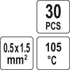 YATO TERMOSIŪLĖS 0,5-1,5mm2 SU ALAVU /30vnt.