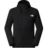 The North Face M Meteora Vyriškas fliso švarkelis su pilnu užtrauktuku NF0A8E1KJK31 Juodas L
