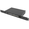 Šakotuvas LANBERG Switch Rack 19 colių RSFE-24P-2C-250 24x 100Mb PoE+ 2x Combo Gigabit 250W