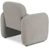 TOGO pilkas „Boucle“ modernus poilsio fotelis