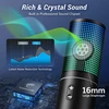 TONOR USB mikrofonas su reguliuojamu stoveliu, RGB apšvietimu, kardioidiniu kryptingumu, Q9S