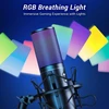 TONOR USB mikrofonas su reguliuojamu stoveliu, RGB apšvietimu, kardioidiniu kryptingumu, Q9S
