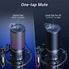 TONOR USB mikrofonas su reguliuojamu stoveliu, RGB apšvietimu, kardioidiniu kryptingumu, Q9S