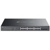Ausinės TP-Link Omada SG3428XMPP tinklo jungiklis, valdomas L2+ Gigabit Ethernet (10/100/1000), PoE palaikymas, 1U, juodas