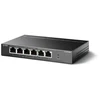 Ausinės TP-Link TL-SF1006P tinklo jungiklis, nevaldomas, Fast Ethernet (10/100), PoE palaikymas, juodas
