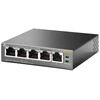 Šakotuvas TP-Link TL-SG1005P Ne-valdomas Gigabit Ethernet (10/100/1000) Maitinimas per Eternetą (PoE) Juoda
