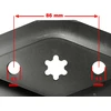 TRAKTORIAUS DEŠINYSIS PEILIS TINKANTIS HUSQVARNA 46 cm DECK 36cali 92cm
