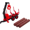 Lean Toys Traktorius su HDS priekaba medienos transportavimui