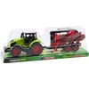 Lean Toys Traktorius su HDS priekaba medienos transportavimui