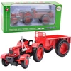 Lean Toys Metalinis raudonas traktorius 1:18 masteliu