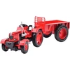 Lean Toys Metalinis raudonas traktorius 1:18 masteliu