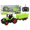 Lean Toys Nuotoliniu būdu valdomas žaislinis traktorius su priekaba 1:16