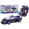 Automobilis - robotas 2in1 Lean toys, mėlynas