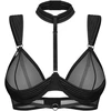 Trikampė bikinio viršutinė dalis su chokeriu Obsessive
