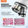 VEVOR Trinokulinis mikroskopas 40X-5000X