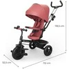 Triratukas 6in1 su 360° sėdyne rožinis Kinderkraft ASTON 2 PLUS