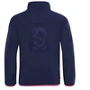 Trollkids mergaitiška striukė „Oppdal Jacket XT“, užtraukiamas flisinis džemperis mergaitėms, tamsiai mėlyna / rožinė (415-114)