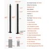 VEVOR horizontalus kabelių turėklų stulpas 107x2.54x5.08 cm