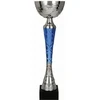 TUMAS BL sidabrinės-mėlynos metalo puodelis