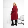 Tunika moterims bordo spalvos plus size fasono