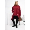 Tunika moterims plus size bordo spalvos Relevance