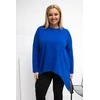 Tunika moterims plus size kobalto spalvos
