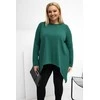 Tunika moterims plus size tamsiai žalia