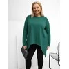 Tunika moterims plus size tamsiai žalia