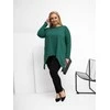 Tunika moterims plus size tamsiai žalia