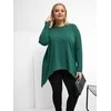 Tunika moterims plus size tamsiai žalia