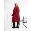 Tunika moterims bordo spalvos plus size fasono