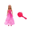 Lean Toys Anlily undinėlė princesė lėlė su rožine suknele ir šepečiu
