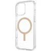 Uniq Clario Magclick įkrovimo dėklas, skirtas iPhone 16 Pro – skaidrus auksinis