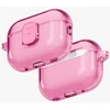 Uniq Glase Pro dėklas su užraktu, skirtas AirPods Pro 3 - Skaidrus Rožinis