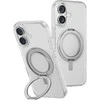 „Uniq Swivix 360“ besisukantis dėklas su atrama, skirtas „iPhone 16 Plus“ – skaidrus