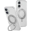 Uniq Swivix 360 besisukantis stovo dėklas, skirtas iPhone 16 – skaidrus